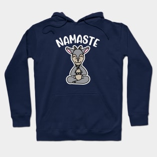 Namaste Goat Yoga Fitness Funny Hoodie